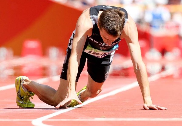 Tim Prendergast has missed out on a medal in the 5000m at the 2008 Beijing Paralympics